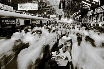 Raghu Rai, ‘Rush at Local Train Church Gate, Mumbai ’, 1996
