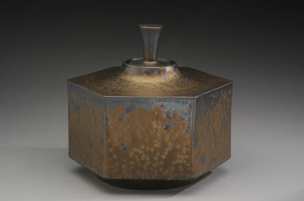 Hideaki Miyamura, ‘Hexagon box, bronze glaze’, 2019