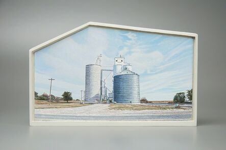 Lloyd Brown, ‘Grain Elevators, Pierceville, Kansas, US Highway 50’, 2016-2017
