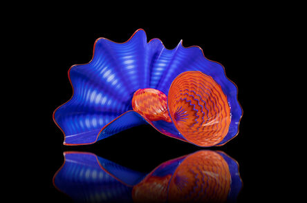 Dale Chihuly, ‘Dale Chihuly Signed Lapis Persian Pair  Handblown Contemporary Glass Sculpture’, 2006