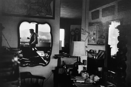 Dan Budnik, ‘David Smith mirrored in his living room, Terminal Iron Works, Bolton Landing NY’, 1962