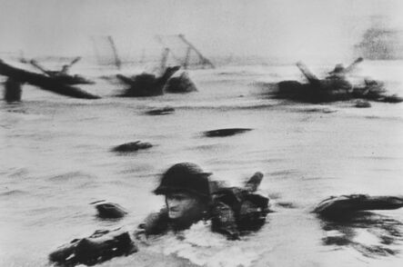 Robert Capa, ‘American troops landing on Omaha Beach, D-Day. Normandy, France. June 6th. 1944.’, 1944