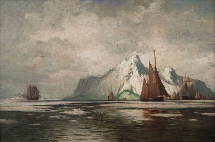 William Bradford, ‘Ships amid Icebergs’, 19th century