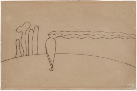Tarsila do Amaral, ‘Study for Composition (Lonely figure) III [Estudo de Composição (Figura só) III]’, 1930