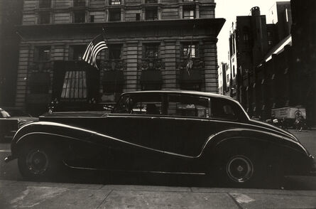 Frank Paulin, ‘Car parked in front of building, flag’, 1960-1979