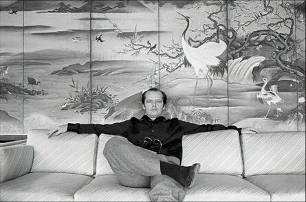 Allan Tannenbaum, ‘Jack Nicholson on the sofa in his room at the Carlyle Hotel’, 1981