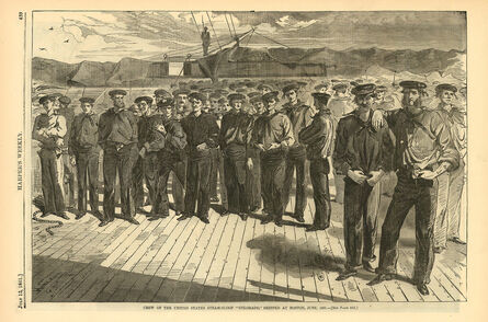 Winslow Homer, ‘Crew of the United States Steam-Sloop "Colorado," Shipped at Boston, June, 1861.’, 1861