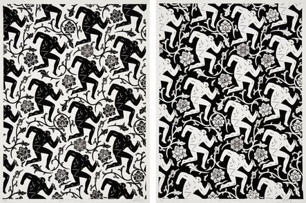 Shepard Fairey, ‘Pattern of Corruption (Black/White) (set of 2)’, 2015