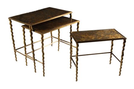 Attributed to Maison Jansen, ‘A set of three 1950s French nesting side tables’