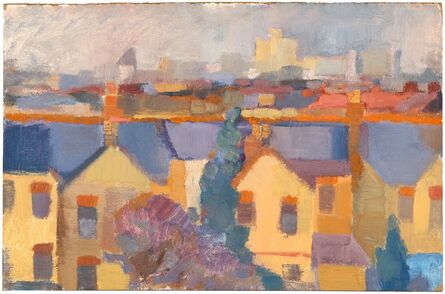 Bernard Myers, ‘Houses, Windsor’, Painted circa 1956-57