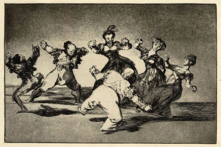Francisco de Goya, ‘Figures Dancing in a circle from Los Disparates’, 1816-1823