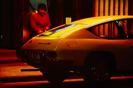 Greg Girard, ‘'Nightclub Doorman, with Italian Sports-car' Hong Kong’, 1977