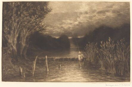 Francis Seymour Haden, ‘Grayling Fishing’, 1897