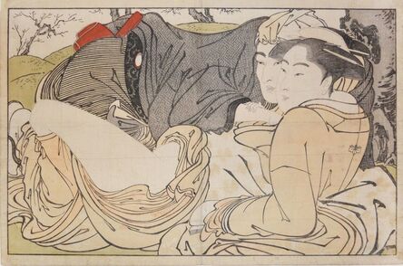 Kitagawa Utamaro, ‘Under Blossoming Cherry Tree’, 1788