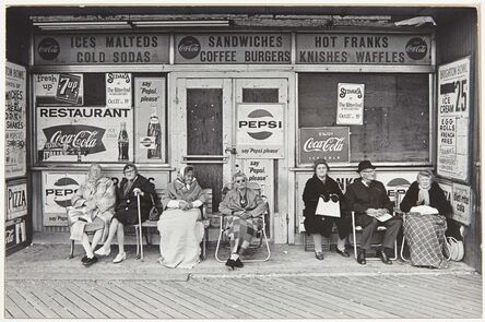 N. Jay Jaffee, ‘Boardwalk Scene, Brighton Beach, [Brooklyn]’, 1955