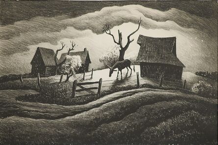 Thomas Hart Benton, ‘Rainy Day’, 1938