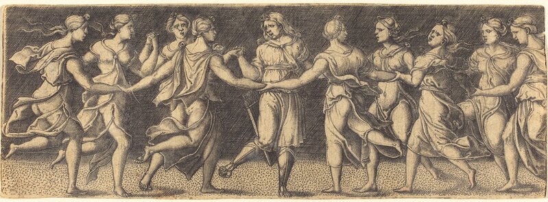 ‘Apollo Dancing with the Nine Muses’, Print, Engraving, National Gallery of Art, Washington, D.C.