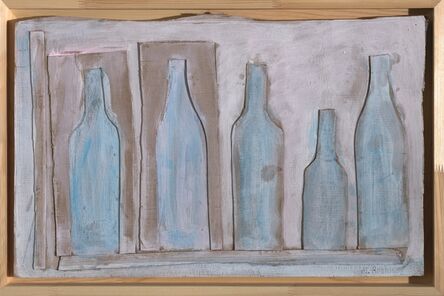 Mikhail Roginsky, ‘Light blue bottle on beige background’, 1978