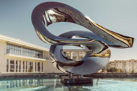Jeremy Guy, ‘Zephyr Monumental SS 2/7 - abstract, polished stainless steel, outdoor sculpture’, 2023