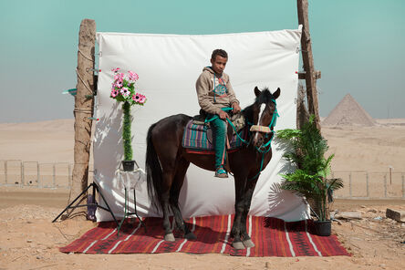 Bryony Dunne, ‘Abdu with Gedu (horse), from the series Edge of Giza’, 2016