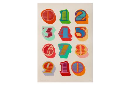 Ben Eine, ‘Shutter Font Numbers’, 2010