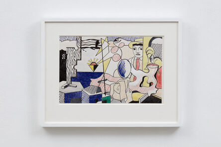 Sturtevant, ‘Study for Lichtenstein Figures with Sunset’, 1988