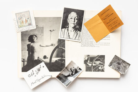 Méret Oppenheim, ‘Group of seven photographs, gallery invitations and periodicals’