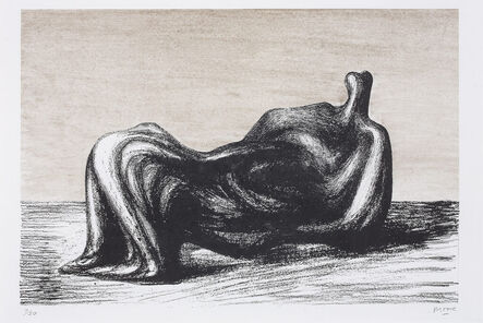 Henry Moore, ‘Draped reclining figure’, 1975