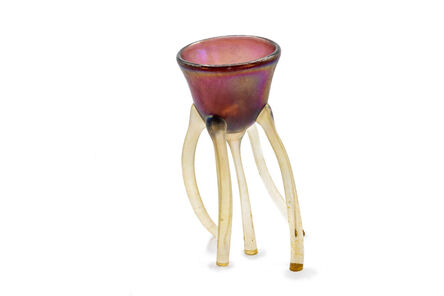 Toots Zynsky, ‘Mary Ann Toots Zynsky 1970s Handblown Glass Goblet Purple III $7500 Appraisal’, ca. 1970