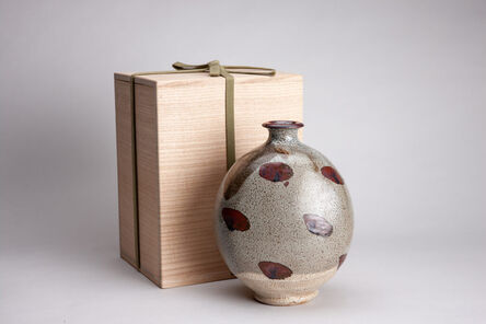 Shōji Hamada, ‘Bottle in underglaze iron, nuka (rice husk ash) glaze’, N/A