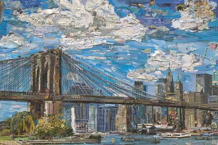 Vik Muniz, ‘Brooklyn Bridge (Postcards from Nowhere)’, 2015