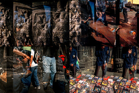Paolo Gasparini, ‘Los presagios de Moctezuma: De la Noche Triste a las culturas híbridas y superpuestas. Centro Histórico, Ciudad de México, 2004 -2005, de la serie: "3 Fotoracconti mexicanos 3"’, 2004-2005