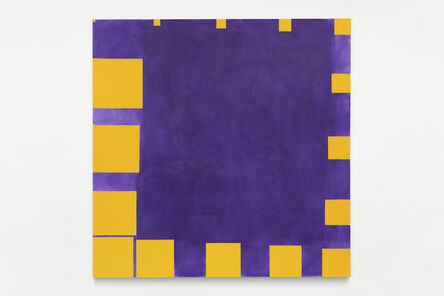Paul Mogensen, ‘no title (cobalt violet and cadmium yellow, sixteen square progression on the edges)’, 2019