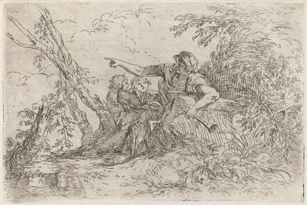 Salvator Rosa, ‘Shepherd in a Landscape’, ca. 1660/1661