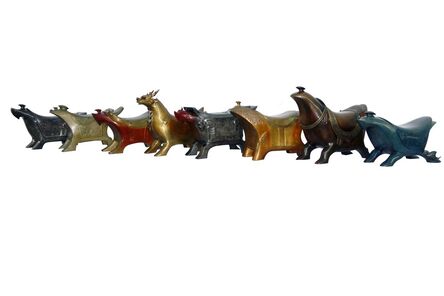 Yuxi Zhang, ‘Eight Horses’, 2014