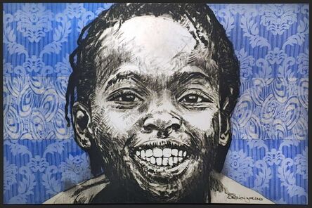 Bambo Sibiya, ‘Blue Portrait’, 2020 