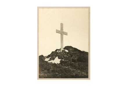Unknown Photographer, ‘Robert Falcon Scott, The Memorial Cross Erected At Observational Hill To The Southern Party’, c.1913