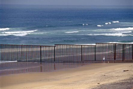 Thomas Hoepker, ‘Mexico/US Border in Tijuana End of the Fence at Pacific Beach ’, 1995