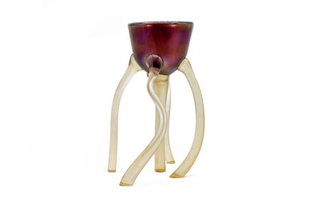 Toots Zynsky, ‘Mary Ann Toots Zynsky 1970s Hand Blown Glass Leg Goblet Purple II $7500 Appraisal’, ca. 1970