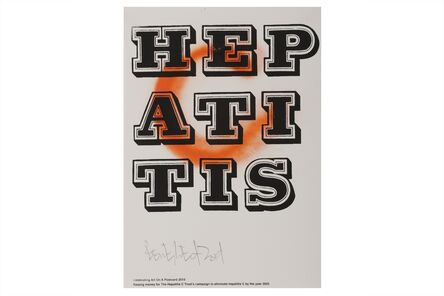 Ben Eine, ‘Hepatitis c. (orange)’, 2019