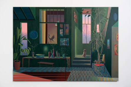 Alfie Caine, ‘Green Hallway’, 2021