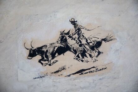 Edward Borein, ‘Steer, Horse, & Cowboy’, (American, b.1872, d.1945)