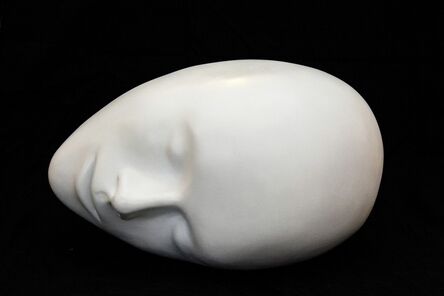 Dale Dunning, ‘Cloud 1/7 - soft, smooth, calming, human face, white lacquered bronze sculpture’, 2017
