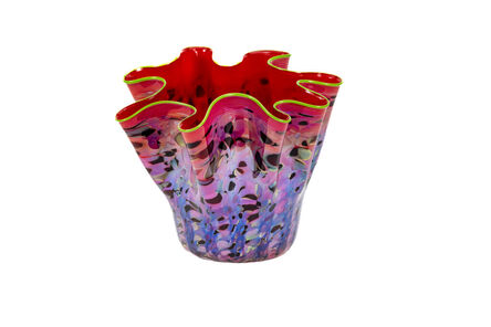 Dale Chihuly, ‘Dale Chihuly Large Signed Portland Press Series Ruby Macchia Hand Blown Glass Art’, 2000