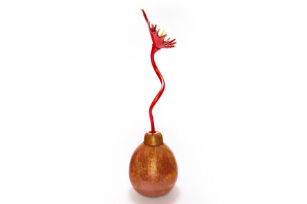 Dale Chihuly, ‘Dale Chihuly Large Araby Red Ikebana with Single Flower Original Blown Glass Art’, ca. 2000