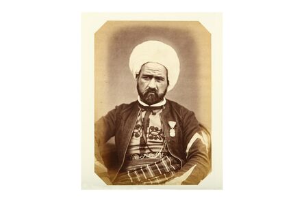 Jacques-Philippe Potteau, ‘Frontal Ethnographic Portrait Of Abd Allah Ben Abdi, Marshal Of The Logis Des Spahis’, 1862