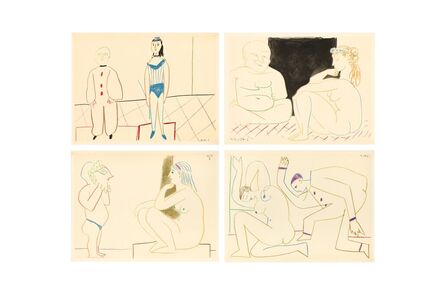 Pablo Picasso, ‘Four Works from La Comedie Humaine’, 1954