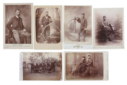 ‘Cycling Interest, Cabinet Cards (6)’, c.1880/90s