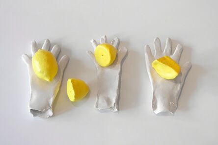 Emilie Louise Gossiaux, ‘lemon, gloves’, 2017