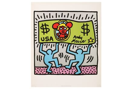Keith Haring, ‘Andy mouse’, 1986